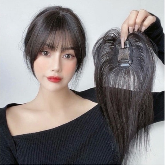 Clip-in human hair bangs by Uniwigs - Picture 1 of 12